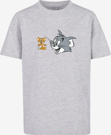 ABSOLUTE CULT T-Shirt 'Tom and Jerry - Simple Heads' in Grau: predná strana