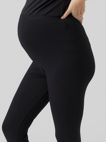 MAMALICIOUS Skinny Leggings 'Julienne' in Brown