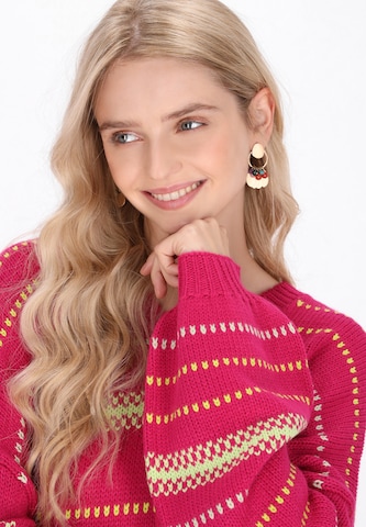 Pull-over IZIA en rose