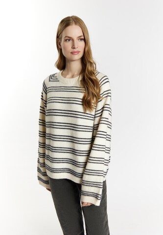 DreiMaster VintagePulover 'Altiplano' - bijela boja: prednji dio