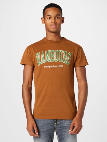 T-Shirt 'Hambourg' Derbe en marron : devant