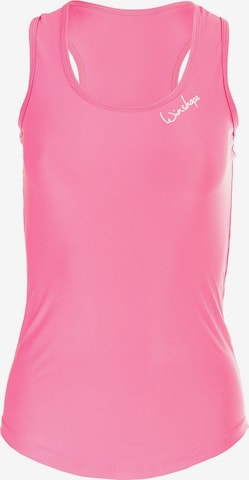 rožinė Winshape Sportiniai marškinėliai be rankovių: priekis