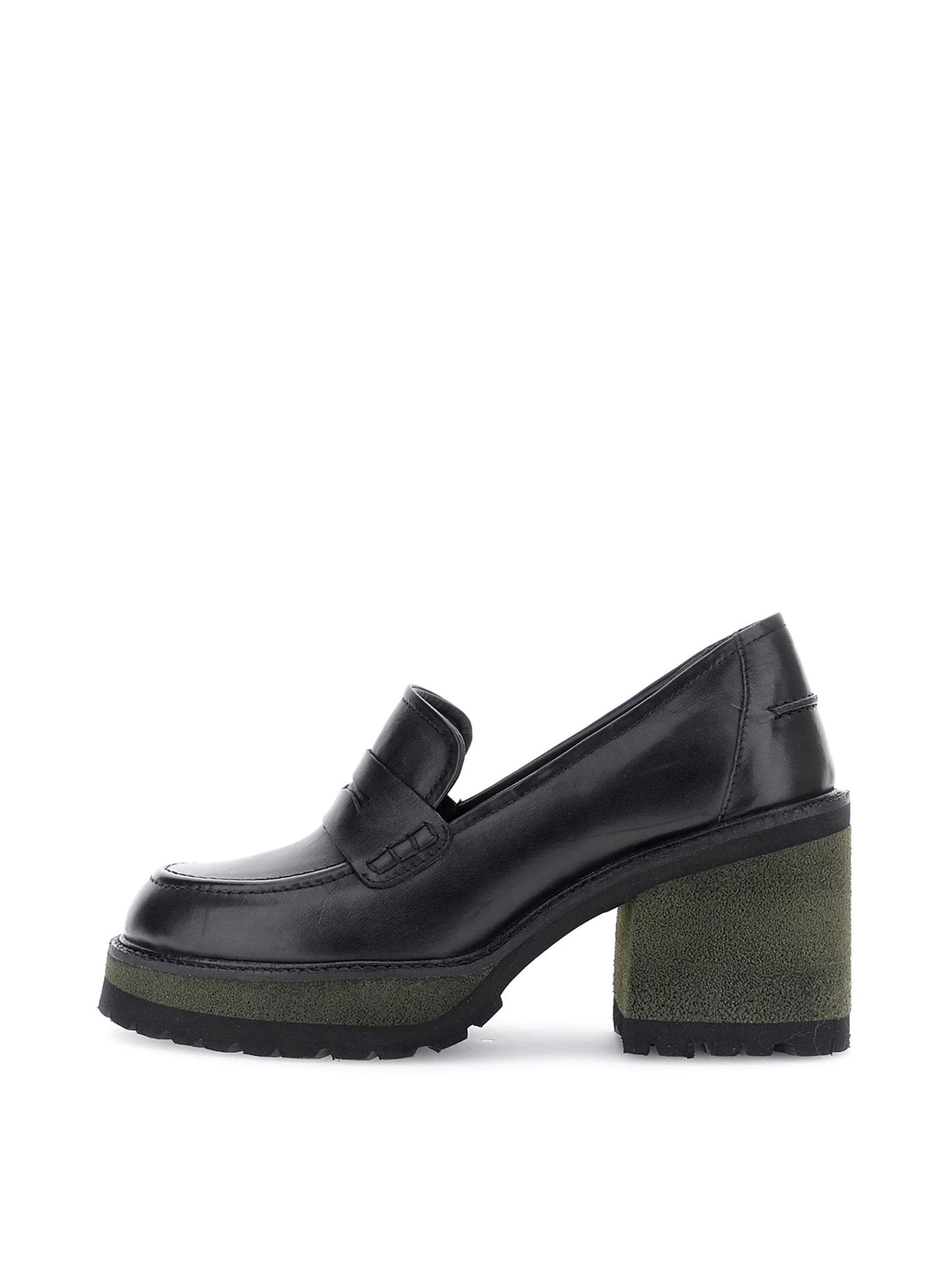 CAFè NOIR Mokassin in Schwarz: Vorderseite