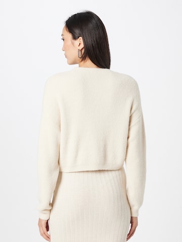 Noisy May Curve Sweater in Beige