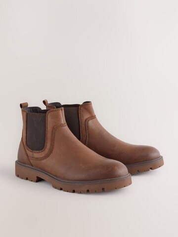Next Chelsea Boots in Braun