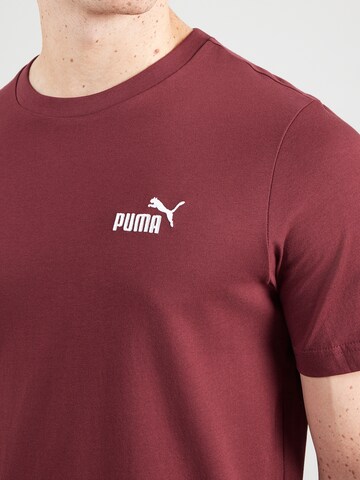 T-Shirt 'ESS Small No. 1' PUMA en rouge