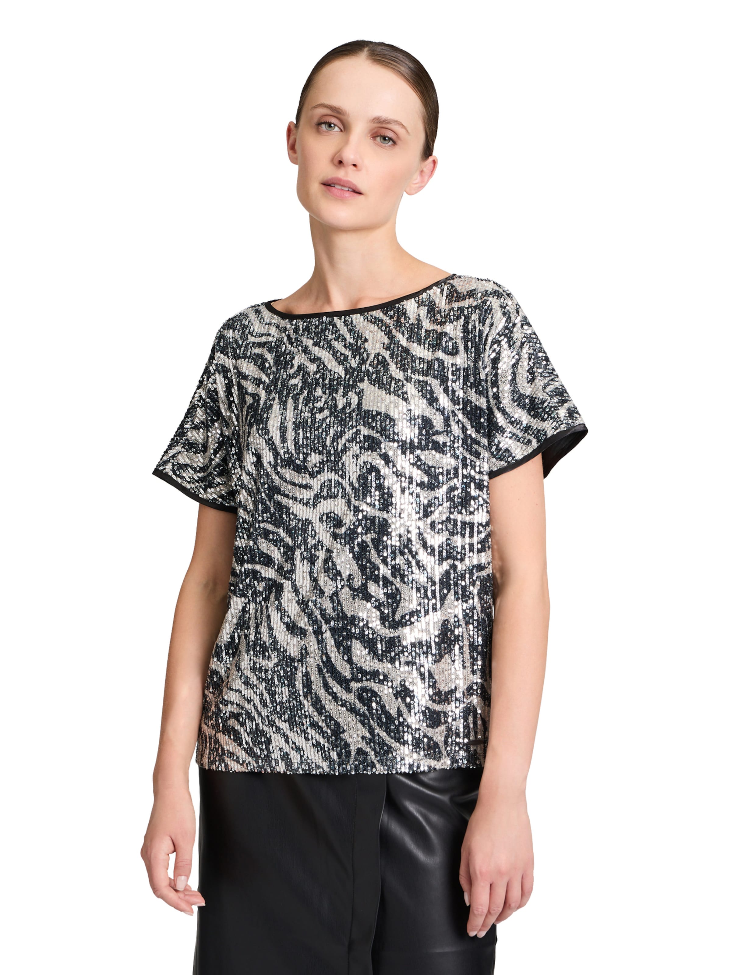 Camicia da donna di Betty & Co in nero: frontale