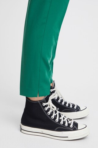 ICHI - Slimfit Pantalón chino 'LEXI' en verde