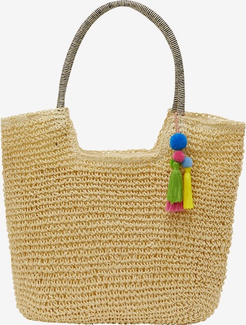 Borsa a mano di IZIA in beige: frontale
