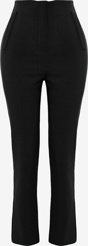 Trendyol Normální Kalhoty – černá: přední strana