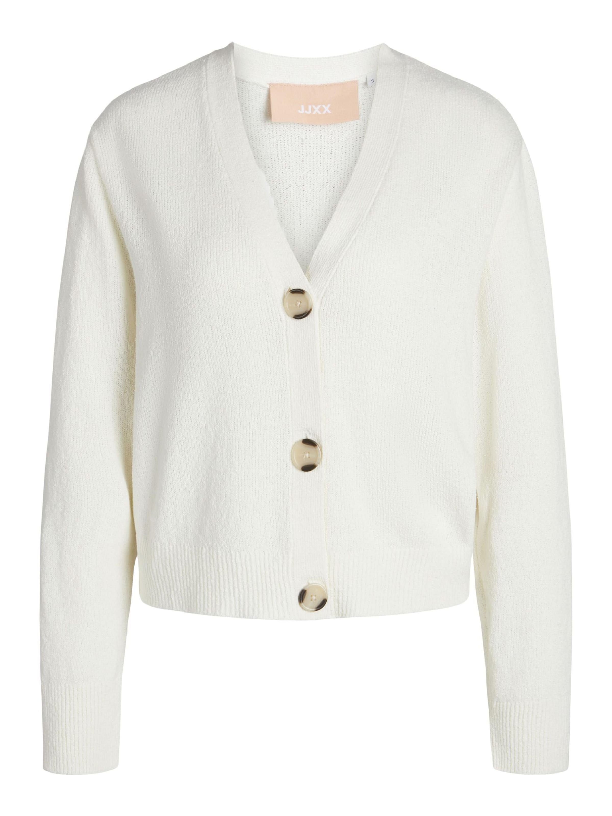 JJXX Knit Cardigan 'DAISY' in White | ABOUT YOU