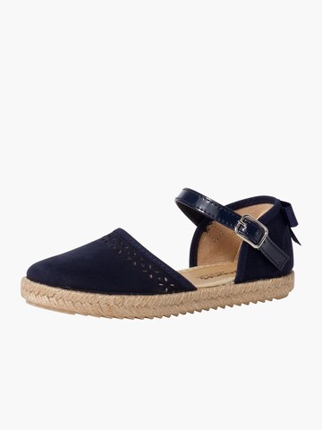 Sandales Pisamonas en bleu : devant