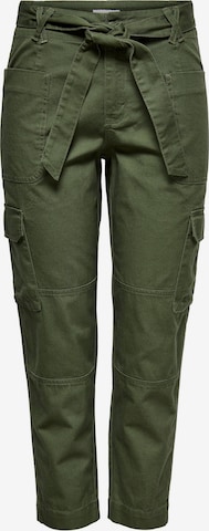 ONLYregular Cargo hlače 'Caja' - zelena boja: prednji dio