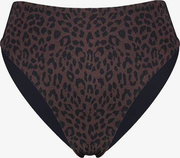ESOTIQ Bikini bottom 'Bikini High Leg BASE, klassischer Schnitt' in Brown: front