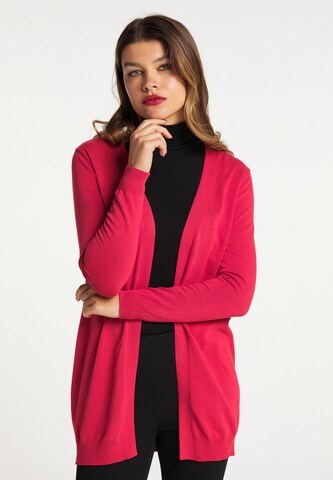 faina Knit Cardigan in Red: front