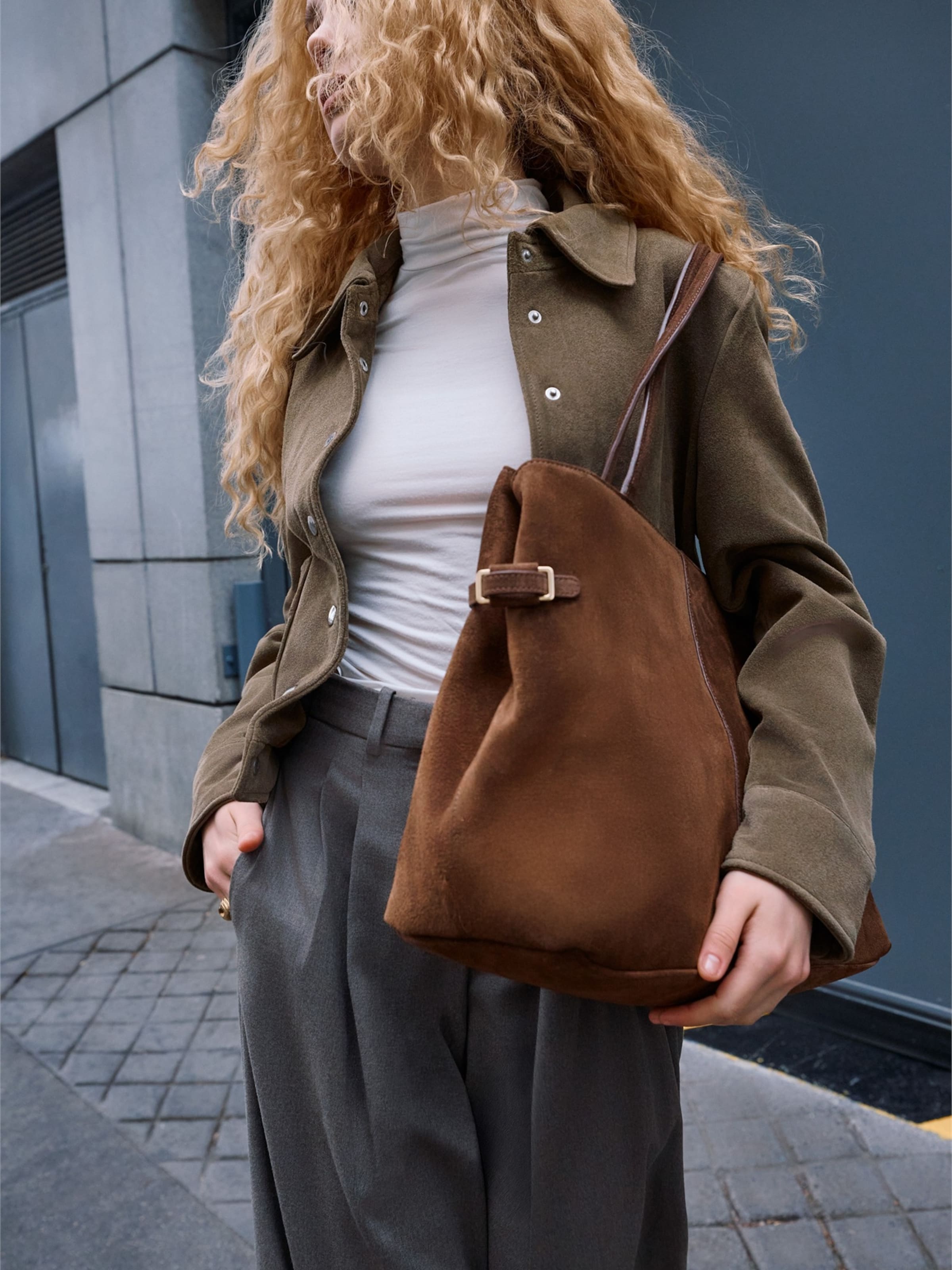Nat&Nin Shopper 'Pablo' in Brown
