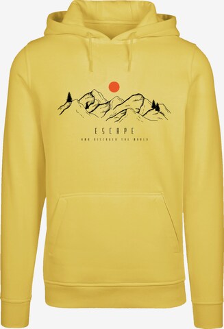 F4NT4STIC Sweatshirt 'Discover the world' in Yellow: front