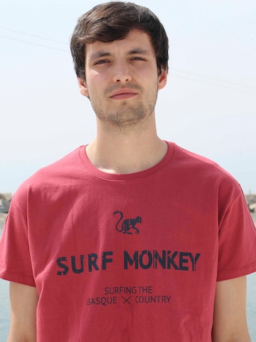 Surf Monkey Shirt in Rot