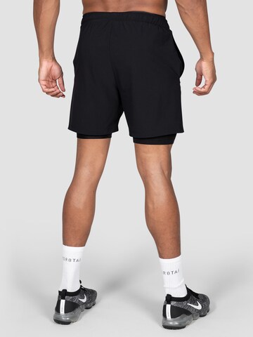 MOROTAI Regular Sportshorts 'Kansei' in Schwarz: predná strana