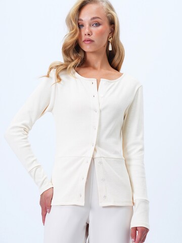 Cardigan Trend Alaçatı Stili en beige : devant