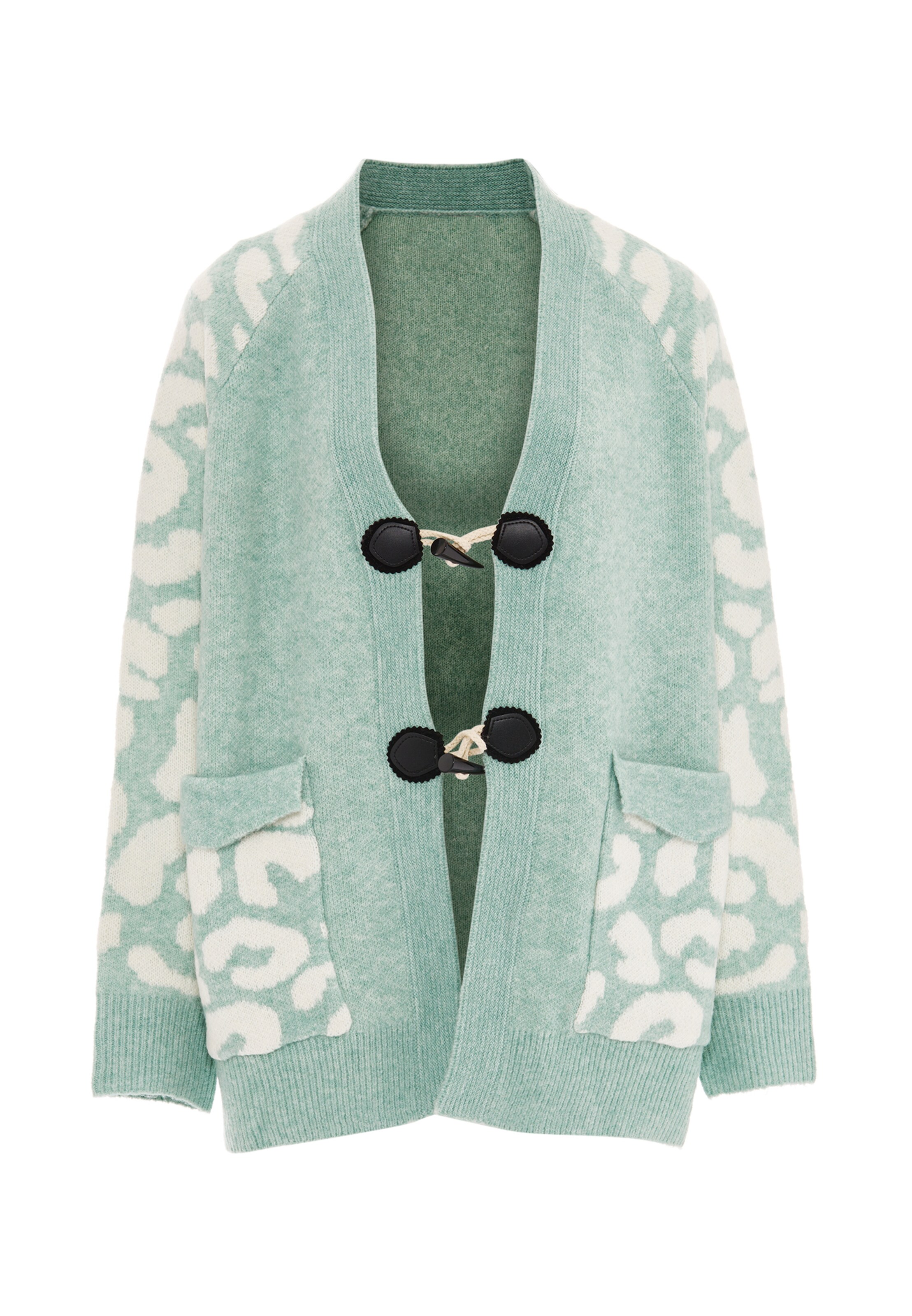 IMANE - Casaco de malha em verde: frente