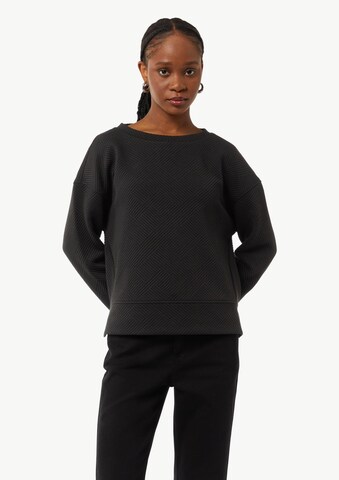 Sweat-shirt comma casual identity en noir : devant