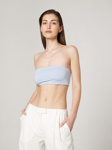 LENI KLUM x ABOUT YOU Top 'Nicola' in Blauw: voorkant