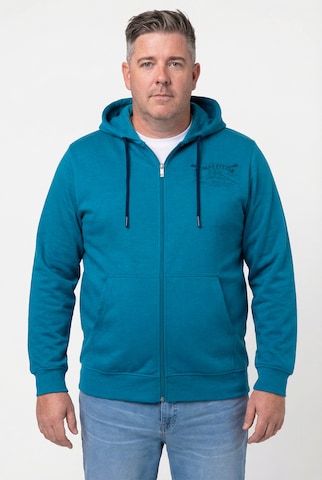 Men Plus Sweat jacket in Blue