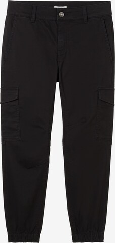 Regular Pantalon TOM TAILOR en noir : devant