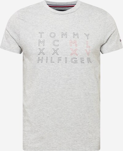 TOMMY HILFIGER Camiseta en gris claro / rojo / negro, Vista del producto