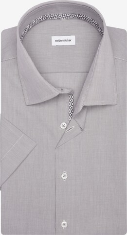 SEIDENSTICKER Slim fit Business Shirt 'SMART ESSENTIALS' in Grey