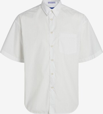 JACK & JONES Comfort fit Button Up Shirt in White: front