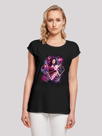 T-shirt 'Justice League Movie Team Diamonds' F4NT4STIC en noir : devant