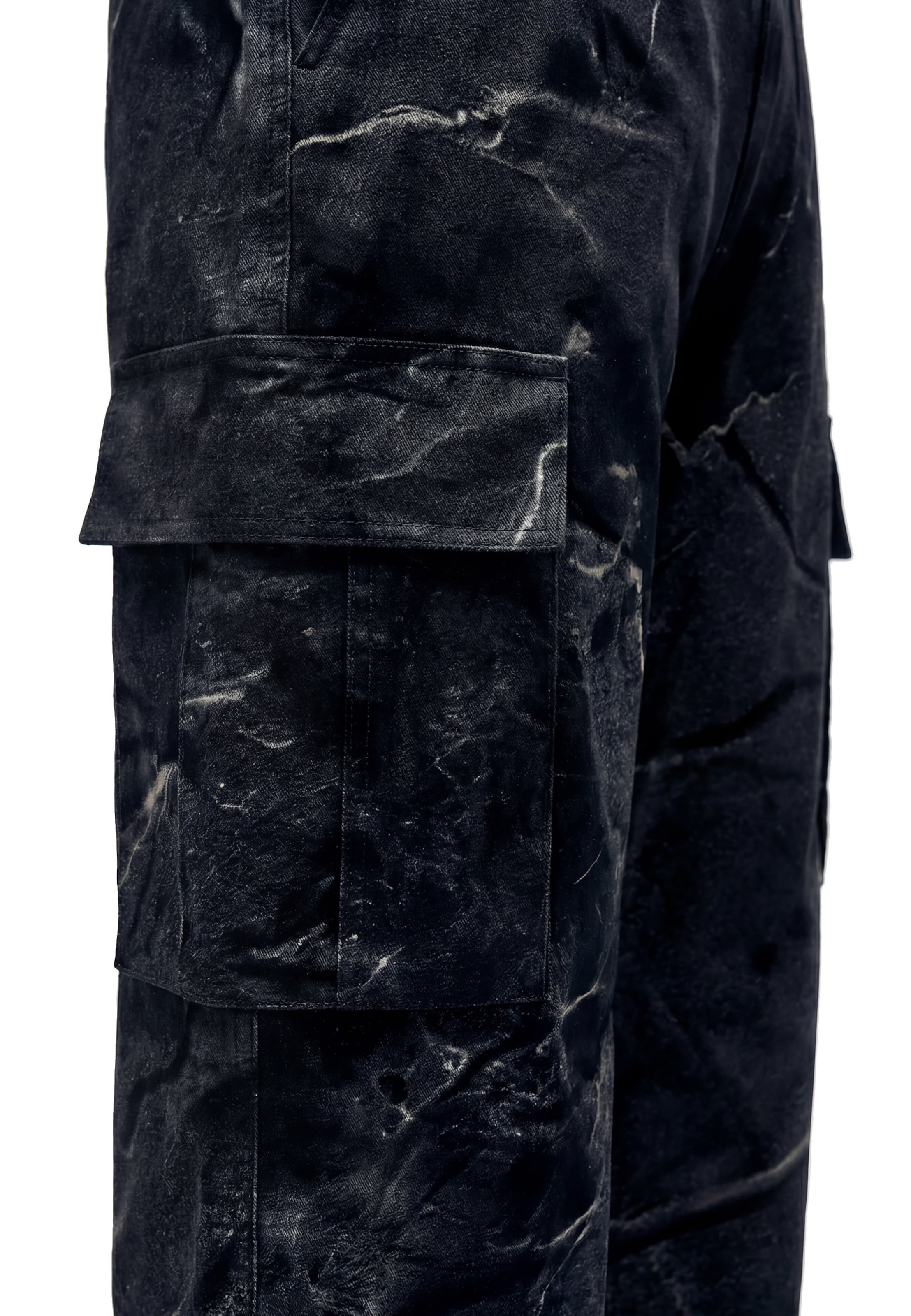 Vertere Berlin Wide leg Cargobroek 'Tetra' in Zwart