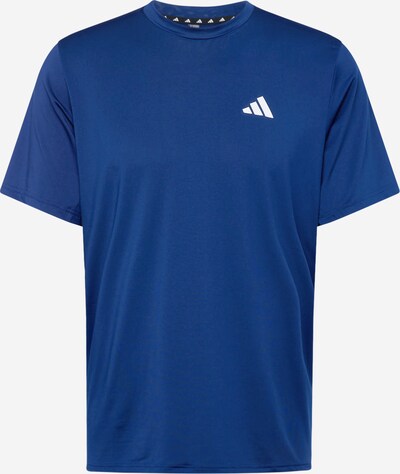 ADIDAS PERFORMANCE Sporta krekls 'Essentials', krāsa - tumši zils / balts, Preces skats