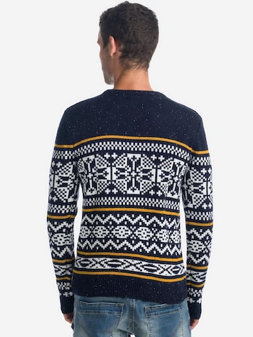 Pull-over KOROSHI en bleu