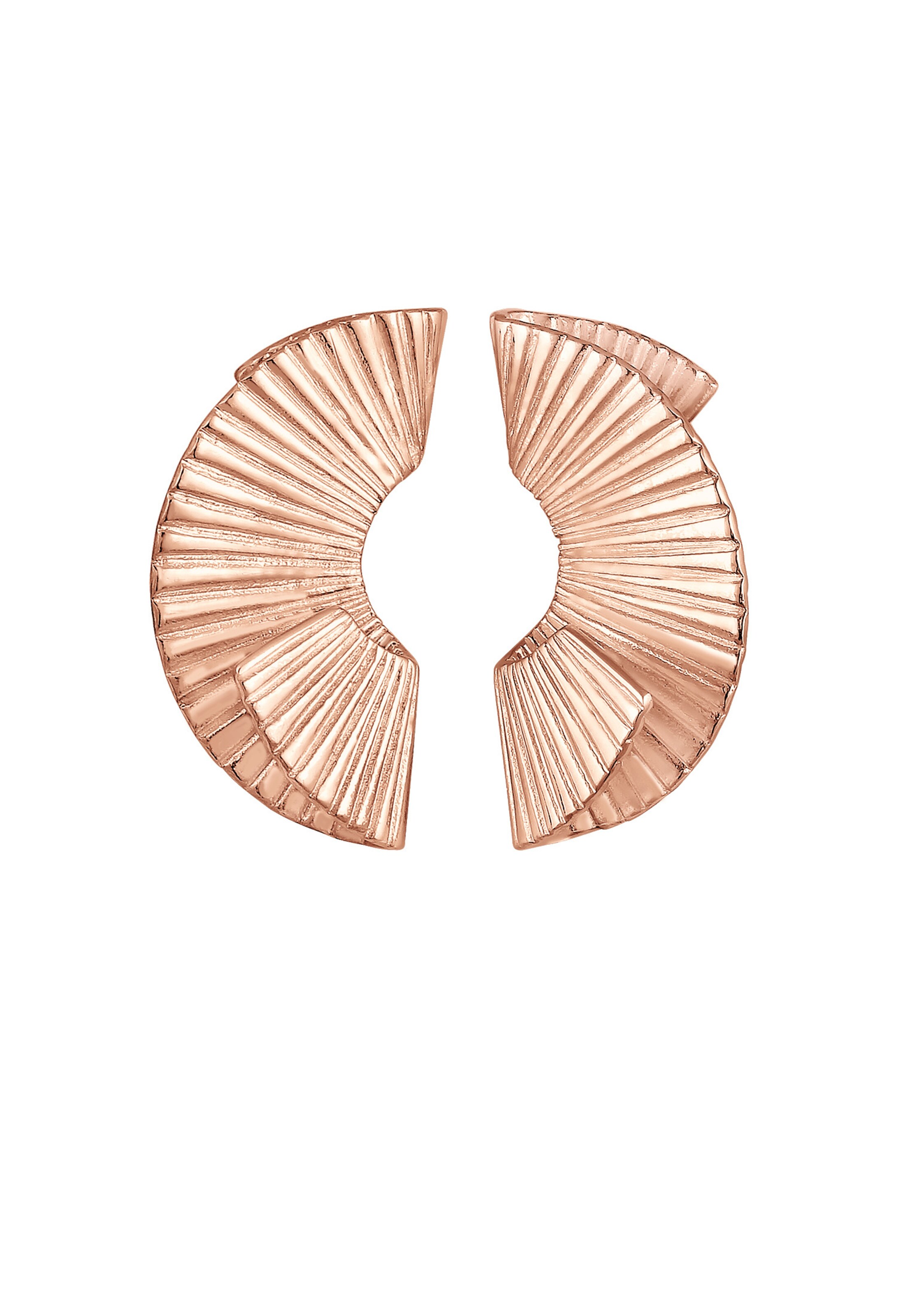 ELLI PREMIUM Ohrringe 'Organic' in Gold: Vorderseite