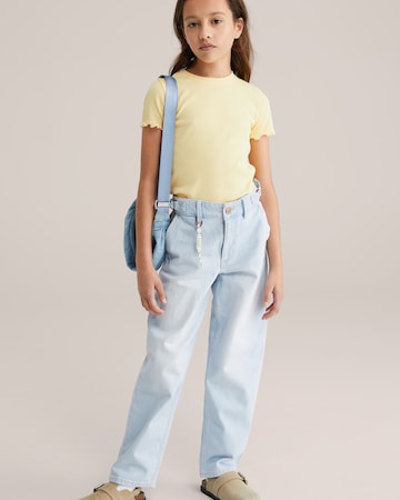 WE Fashion Loosefit Jeans i blå