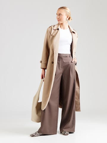 ABOUT YOU Wide leg Byxa 'Masha' i brun
