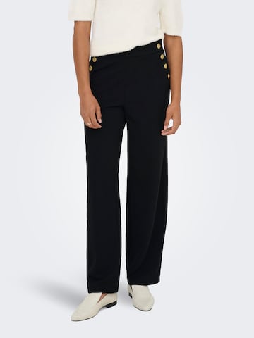 ONLY Loose fit Trousers 'ONLRINA' in Black: front