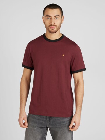 FARAH T-Shirt 'GROVES' in Rot: predná strana