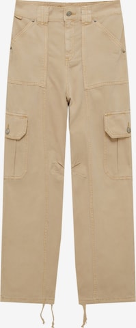 Pull&Bear Cargobroek in Beige: voorkant