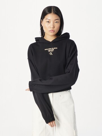 Calvin Klein Jeans Sweatshirt in Schwarz: Vorderseite