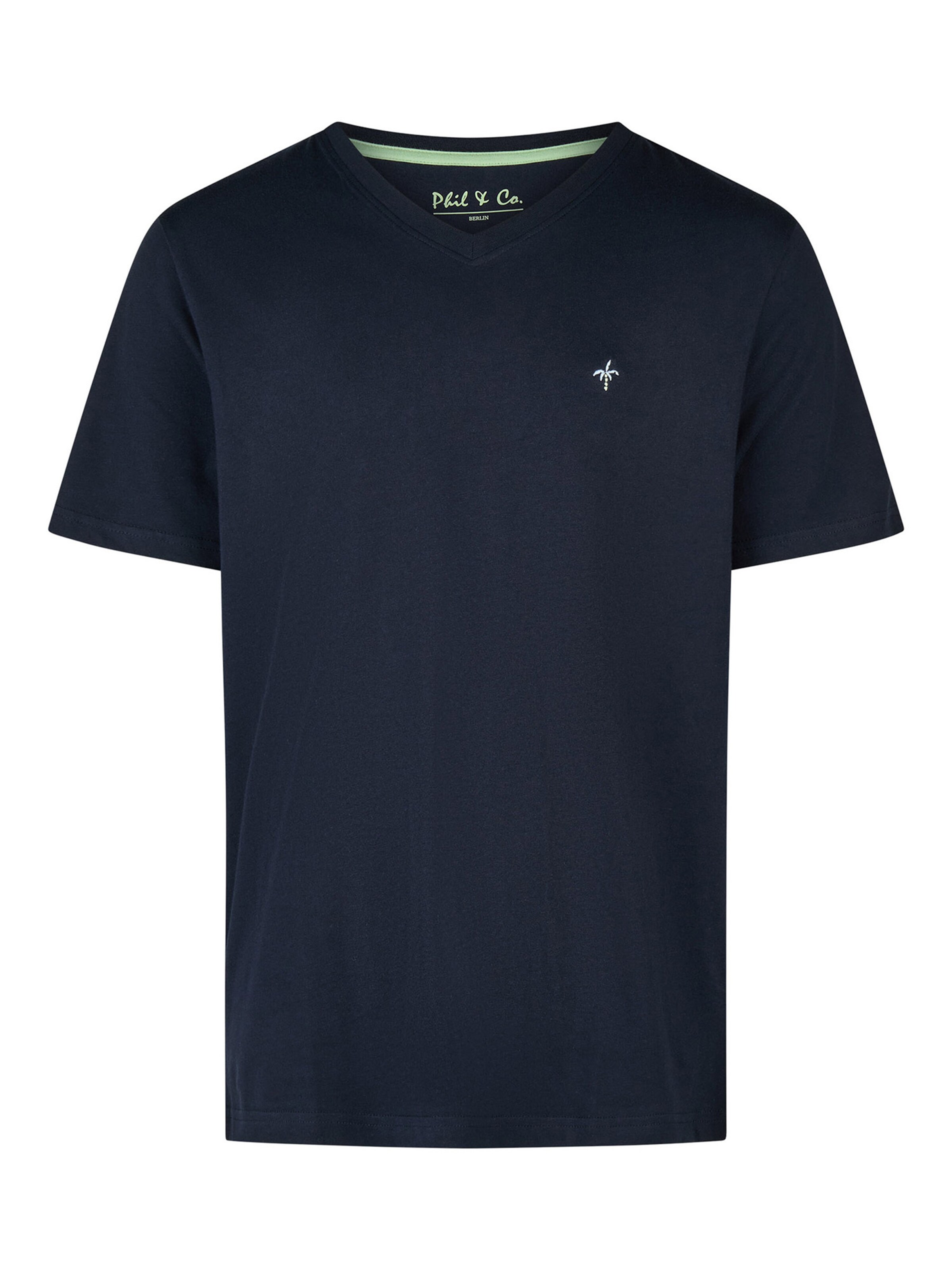 Phil & Co. Berlin Pajama short ' Classics ' in Blue