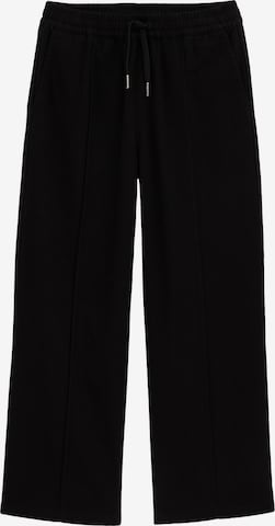 juoda WE Fashion Laisvas Kelnės: priekis