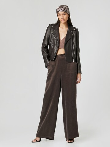 Wide leg Pantaloni di Guido Maria Kretschmer Women in marrone