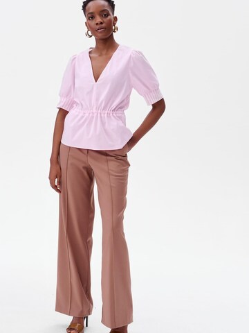 Blue Shadow Blouse in Pink