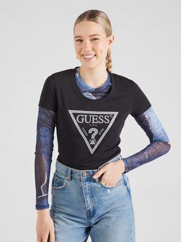 GUESS Shirt in Black: front