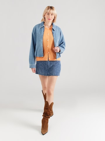 oranžinė PIECES Kardiganas 'PCNAOMI'