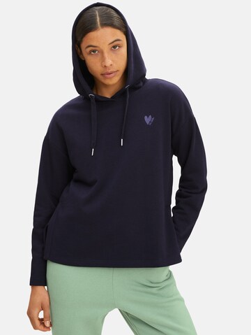 Sweat-shirt TOM TAILOR en bleu : devant